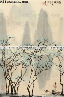 File gốc tranh phong canh da tuyet trang thuy mac 110 (trang trí) phòng làm việc