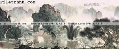 File tranh tranh phong canh da tuyet trang thuy mac 115 (bản gốc) treo quán cafe