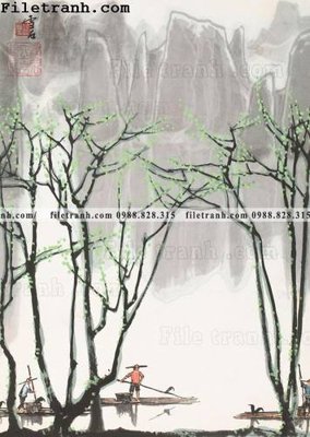 File gốc tranh phong canh da tuyet trang thuy mac 142 (PNG) nền trong suốt