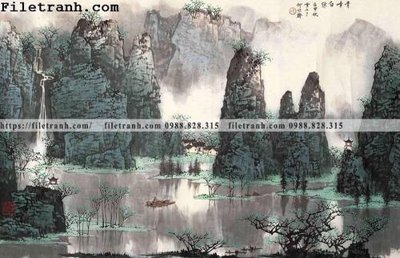 File gốc tranh phong canh da tuyet trang thuy mac 159 (in mica) làm quà tặng