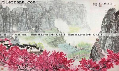 Tải file tranh phong canh da tuyet trang thuy mac 167 (gốc) làm tranh treo tường