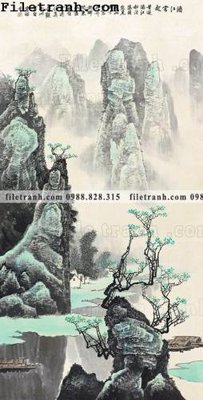 File gốc tranh phong canh da tuyet trang thuy mac 175 (in ấn) màu sắc trung thực