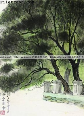 File tranh trang trí tranh phong canh da tuyet trang thuy mac 185 (file gốc)