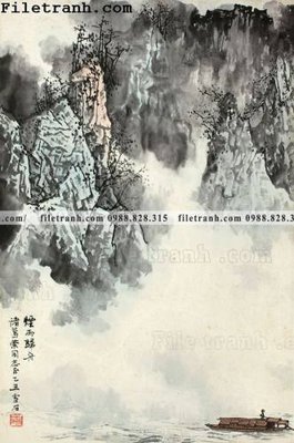 File tranh quảng cáo tranh phong canh da tuyet trang thuy mac 190 (download file gốc)