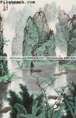 File PSD tranh phong canh da tuyet trang thuy mac 197 (gốc) nhiều lớp (multi-layer)