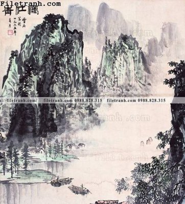 File tranh in tráng gương tranh phong canh da tuyet trang thuy mac 198 (siêu nét)