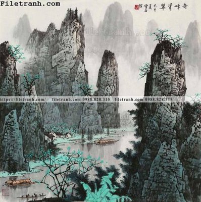 File ảnh tranh phong canh da tuyet trang thuy mac 201 (gốc) in standee