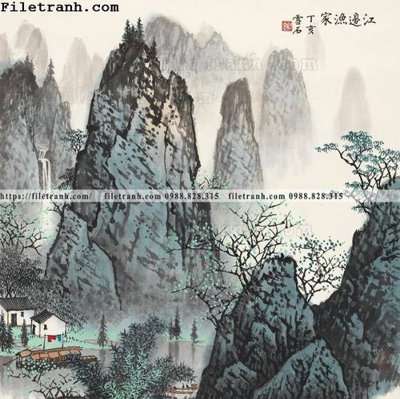 File in mica tranh phong canh da tuyet trang thuy mac 203 (ảnh gốc) đẹp