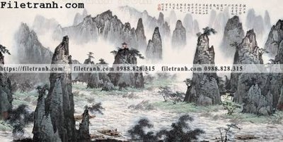 File PSD tranh phong canh da tuyet trang thuy mac 209 (bản gốc) chất lượng nhất