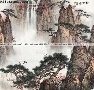 Download file gốc tranh phong canh da tuyet trang thuy mac 212 (in mica) logo