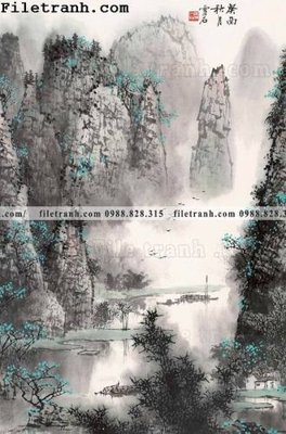 Tải file tranh phong canh da tuyet trang thuy mac 215 (PSD) cho in tranh kính