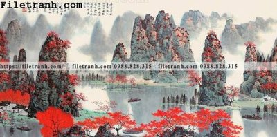 File PSD tranh phong canh da tuyet trang thuy mac 238 (gốc) nhiều lớp (multi-layer)