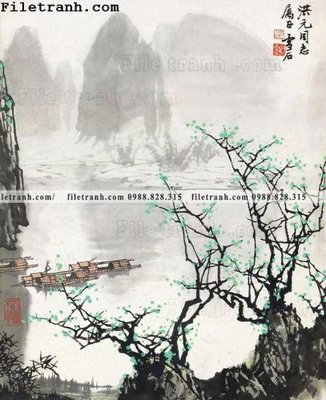 Tải file gốc tranh phong canh da tuyet trang thuy mac 242 (bản PSD) gốc