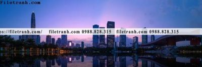 File in trần tranh phong canh dai toan canh thanh pho 142 (bản gốc 3D) sống động