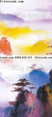 File gốc tranh phong canh nuoc trung quoc 618 (in 3D) nghệ thuật
