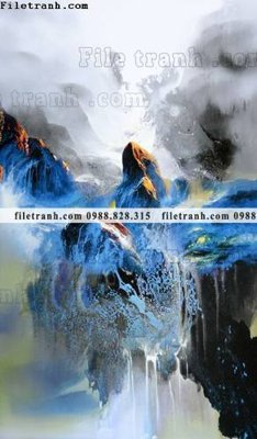 File gốc tranh phong canh nuoc trung quoc 619 (in mica) trang trí