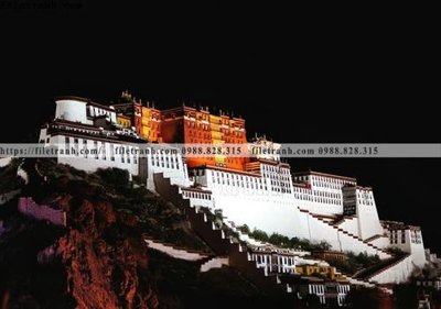 Ảnh gốc tranh phong canh tay tang 251 (nét căng) in mica