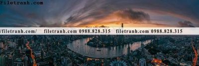 Tải file tranh phong canh thanh pho ngang dai 663 (gốc) chủ đề hoa sen