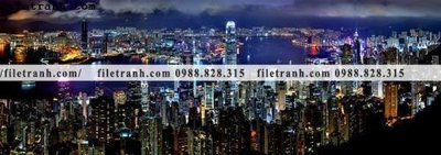 File tranh gốc tranh phong canh thanh pho ngang dai 684 (sắc nét từng chi tiết)