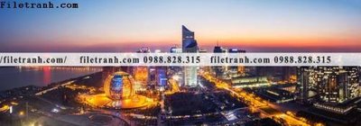 File tranh gốc tranh phong canh thanh pho ngang dai 704 (bản quyền) độc đáo