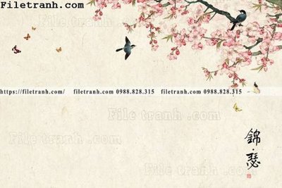 File gốc tranh phong canh ti mi 148 (in mica) trang trí