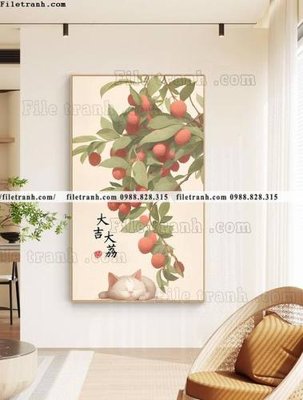 Tải file tranh qua hong le hoi 510 (gốc) in trên mọi chất liệu