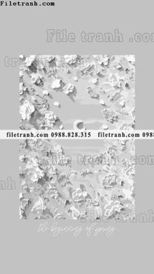 File tranh in trần 3D tranh son dau hoa tiet 3d 1521 (ảnh gốc)