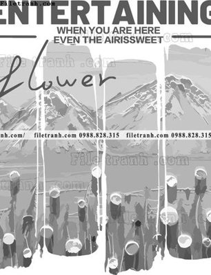 File tranh tranh son dau hoa tiet phong cach bac au 1530 (bản gốc) in lụa 3D