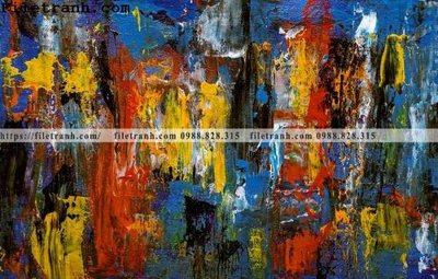 File tranh tranh son dau mau truu tuong 106 (bản gốc) treo tường