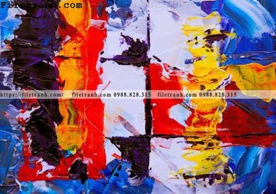 File PSD tranh son dau mau truu tuong 121 (bản gốc) cho nhà in