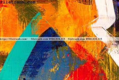 File gốc tranh son dau mau truu tuong 143 (in mica) làm bảng hiệu