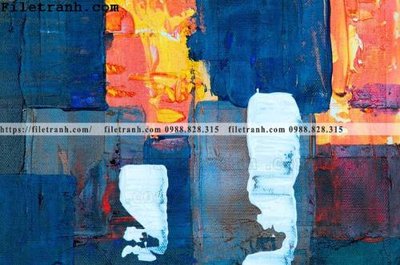 File in trần tranh son dau mau truu tuong 162 (bản gốc) phong cảnh