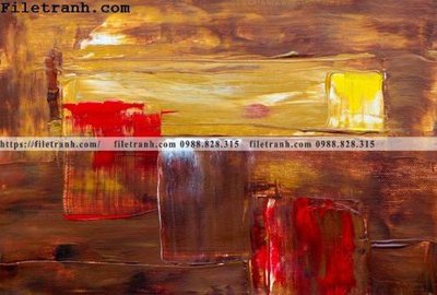 File gốc tranh son dau mau truu tuong 170 (in mica) trang trí