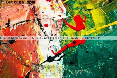 Tải file tranh son dau mau truu tuong 172 (gốc) in tranh tráng gương