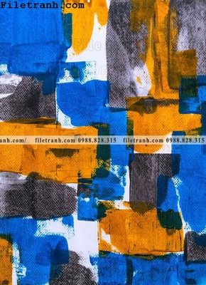 File gốc tranh son dau mau truu tuong 173 (in lụa) tranh mã đáo