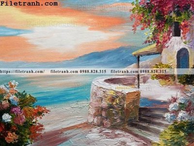 Hình ảnh file gốc in lụa tranh son dau phong canh hien dai 105