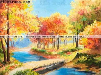 File tranh in trần tranh son dau phong canh hien dai 110 (ảnh gốc siêu nét)