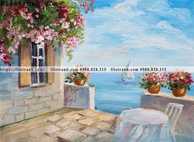 File tranh tranh son dau phong canh hien dai 120 (bản gốc) treo tường