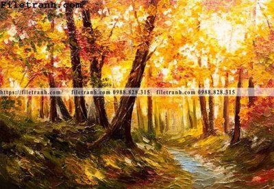 File tranh ảnh gốc tranh son dau phong canh hien dai 122 dùng cho in khổ lớn