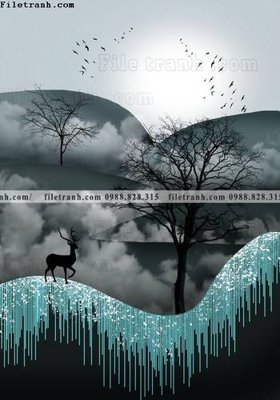 File in trần tranh su pha le guong huou nai 530 (bản gốc) 5D