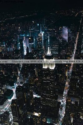 File tranh tranh thanh pho kieu dep 542 (ảnh gốc) cho in ấn kỹ thuật số