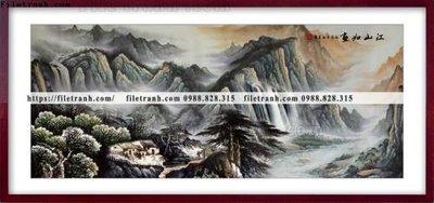 File in ấn tranh thuy mac trung quoc 519 (bản gốc) chất lượng cao