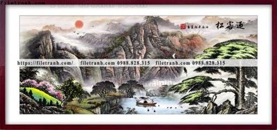 Download file ảnh gốc tranh thuy mac trung quoc 523 để in ấn