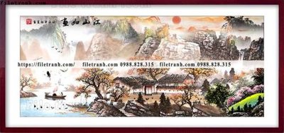 File gốc in mica tranh thuy mac trung quoc 528 chất lượng