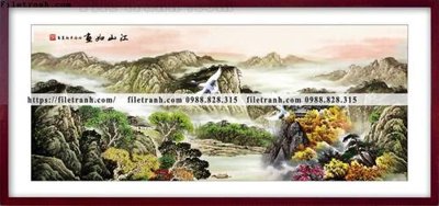 File tranh gốc tranh thuy mac trung quoc 532 (bản quyền) file PSD