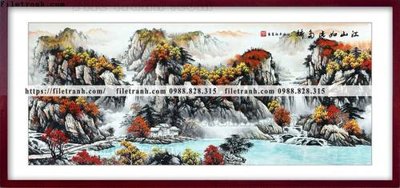 Download file gốc tranh thuy mac trung quoc 545 (in lụa) cao cấp