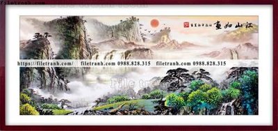 Tải file gốc tranh thuy mac trung quoc 546 (in tráng gương) siêu đẹpFile tranh gốc tranh thuy mac trung quoc 546 chất lượng cao