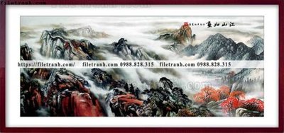 File gốc tranh thuy mac trung quoc 556 (trang trí) phòng trẻ em