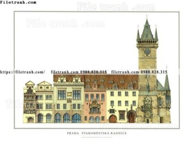 File in trần tranh toa lau dai my co dien 32 (bản gốc) phong cảnh