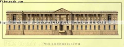 File gốc tranh toa lau dai my co dien 50 (in tráng gương) nghệ thuật